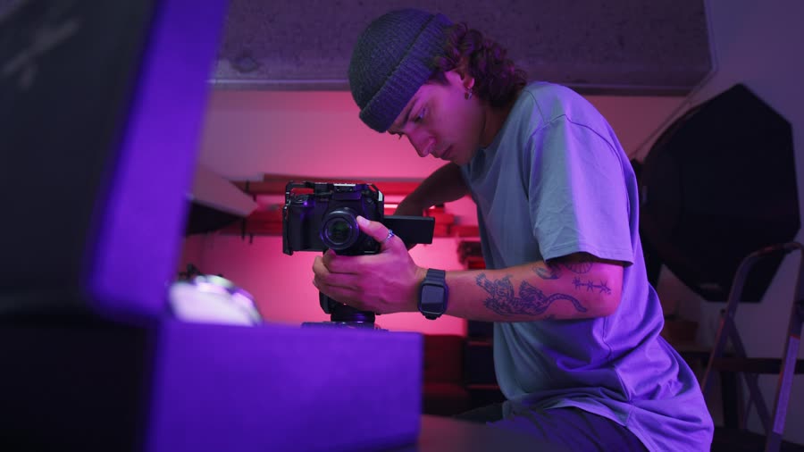Camera rig on set
